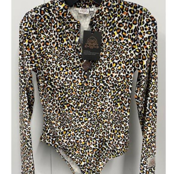 LONG SLEEVE BODYSUIT (CHEETAH ) - Picture 2 of 9